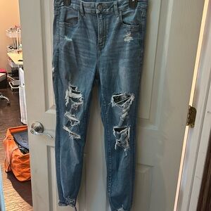 Distressed stretchy jeans from American Eagle